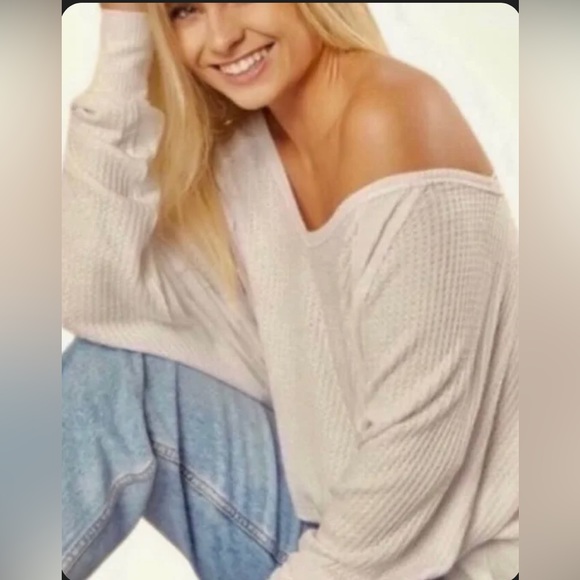 28. Free People Santa Clara Thermal in Alabaster - Picture 9 of 9